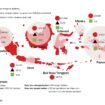 Peta kawasan potensi Rencana Zonasi Kawasan Strategis Nasional Tertentu (RZKSNT) Cadangan Karbon Biru (CKB) | sumber: BRGM