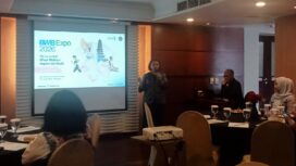 Managing Director, Dr. Diah Permana saat memberikan pemaparan dalam kegiatan BWB Expo 2026 di Hotel Novotel Semarang, Kamis 5 Februari 2026. (Foto: Tim Kabarjateng.id)