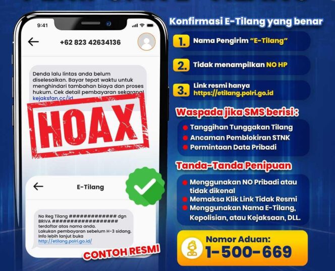 
					Marak Penipuan Berkedok Tagihan ETLE, Polda Jateng Ingatkan Masyarakat Waspada Tautan Palsu