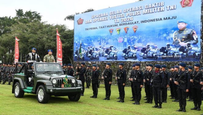 
					Gelar Operasi Gaktib dan Yustisi 2026, Panglima TNI Tekankan Profesionalisme dan Ketaatan Hukum Prajurit