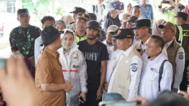 Akhmad Luthfi, Tinjau Tanah Bergerak, di Sirampog, Kabupaten Brebes, Rabu (18/02). (FOTO: Humas Pemkab Brebes)
