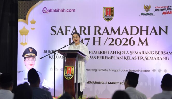 
					Wali Kota Agustina Wilujeng memberi sambutan kepada para warga binaan Lapas Semarang | dok Humas Pemkot.