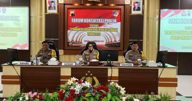 
					Polres Sragen Gelar Forum Konsultasi Publik, Kapolres Dorong Pelayanan Polisi Lebih Cepat dan Humanis