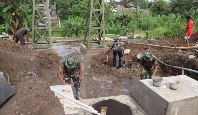 
					Jembatan Gantung Garuda di Kali Krusuk Hampir Selesai, Kolaborasi TNI dan Warga Sleman Kian Nyata
