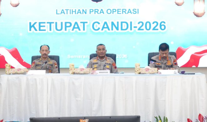 
					Polda Jateng Matangkan Pengamanan Lebaran Lewat Lat Pra Ops Ketupat Candi 2026