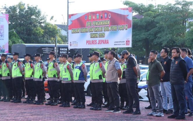 
					Ratusan Personel Siaga, Pengamanan Malam Takbiran dan Idul Fitri di Jepara Diperketat