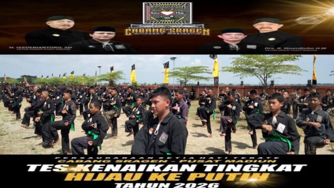 
					Diikuti 1.432 Siswa, SH Terate Cabang Sragen Pusat Madiun Sukses Gelar UKT Sabuk Hijau ke Putih