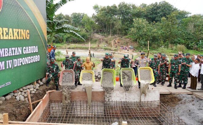 
					Pangdam Diponegoro Pimpin Groundbreaking Jembatan Garuda di Boyolali, Percepat Akses Warga