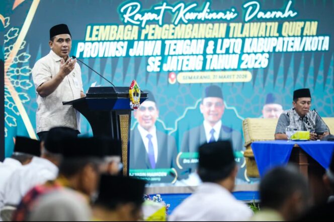 
					Wagub Taj Yasin Targetkan Jateng Sukses Gelar dan Berprestasi di MTQ Nasional 2026