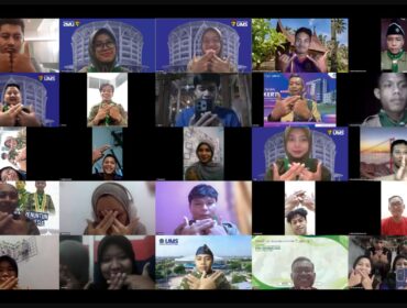 Dokumentasi silaturahmi dalam halal bihalal kafilah penuntun se-indonesia Dok.Media HW UMS