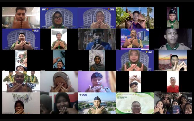 
					Dokumentasi silaturahmi dalam halal bihalal kafilah penuntun se-indonesia Dok.Media HW UMS