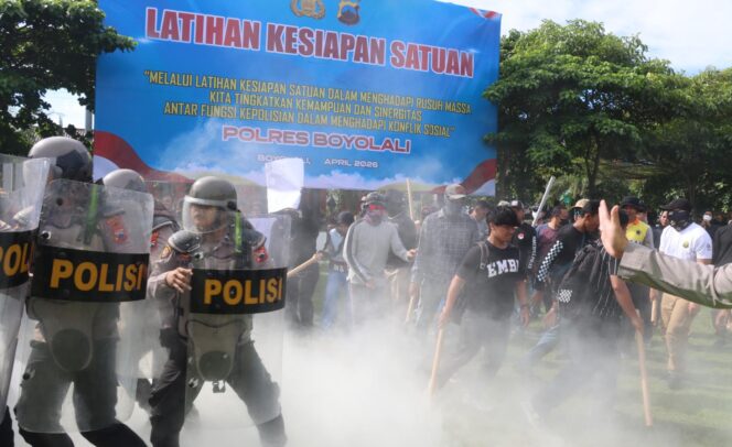 
					Kapolres Boyolali Pimpin Latihan Kesiapsiagaan Personel Jelang May Day