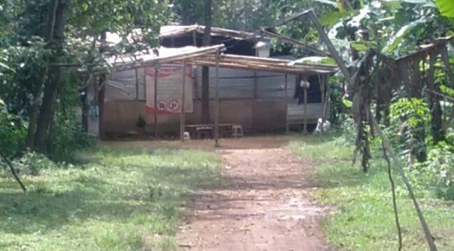 Lokasi yang diduga dijadikan arena sabung ayam dan dadu di Desa Sumogawe, Kecamatan Getasan 