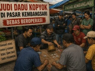 Foto ilustrasi permainan dadu kopyok 