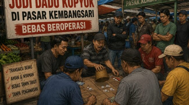 Foto ilustrasi permainan dadu kopyok 