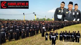 Sebanyak 1.424 siswa sabuk putih SH Terate Cabang Sragen Pusat Madiun mengikuti tes pendadaran sebagai tahapan akhir menuju pengesahan warga tingkat I, Minggu (24/5/2026).Foto: kabarjateng.id/sriyadi