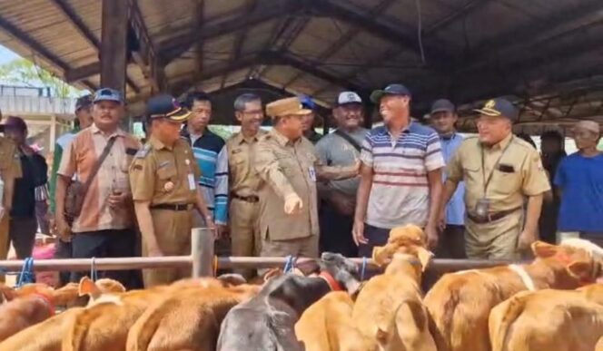
					Jelang Idul Adha, Bupati Semarang Cek Langsung Kesehatan Hewan Kurban di Pasar Pon Ambarawa