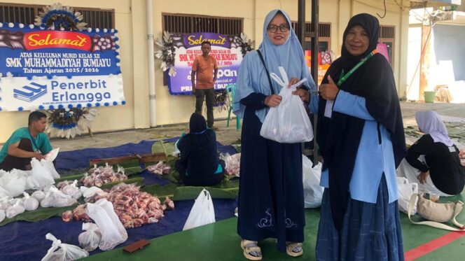 
					SMK Muhammadiyah Bumiayu Tebar Kepedulian Lewat Penyembelihan Hewan Kurban