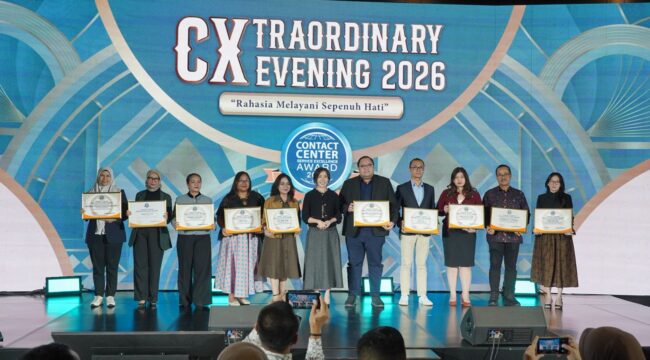PT Pegadaian meraih penghargaan Contact Center Service Excellence Award (CCSEA) 2026 kategori Multifinance Call Center.