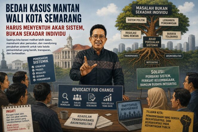 
					Akademisi Dorong Bedah Kasus Mantan Wali Kota Semarang Jadi Momentum Perbaikan Sistem