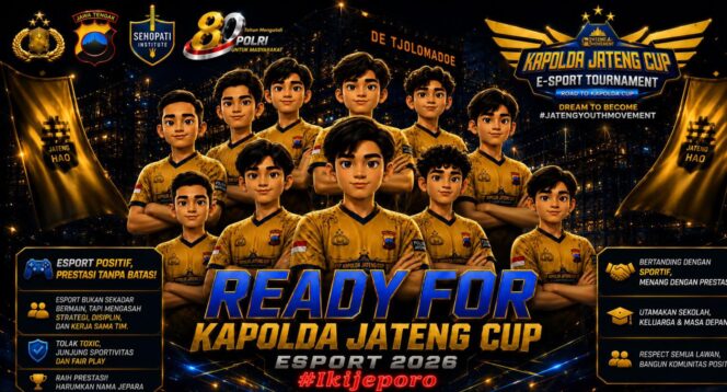 
					Dua Tim Kebanggaan Jepara Siap Berlaga di Turnamen E-Sports Kapolda Jateng Cup 2026