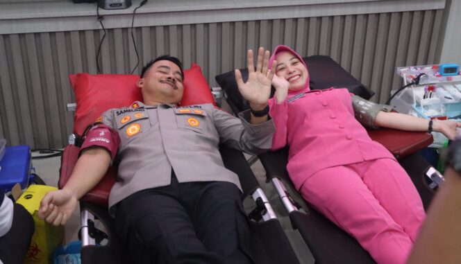 
					Donor Darah Warnai Peringatan Hari Bhayangkara ke-80, Polres Demak Kumpulkan 40 Kantong Darah