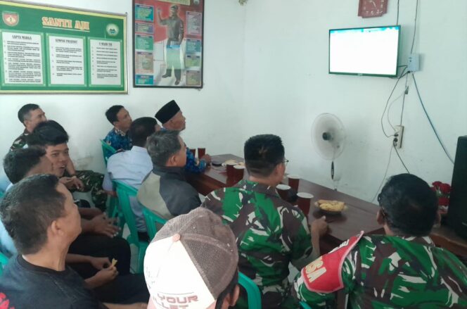 
					Nobar Piala Dunia Jadi Ajang Kebersamaan, Koramil di Sragen Dipenuhi Warga