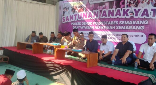 
					Santuni 130 Anak Yatim, Polsek Genuk Perkuat Kepedulian Sosial di Momen Hari Bhayangkara ke-80