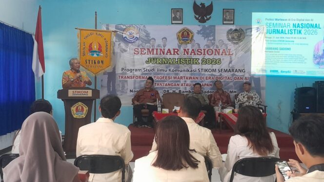 
					Seminar Nasional Jurnalistik 2026 di STIKOM Semarang Soroti Tantangan Wartawan di Tengah Perkembangan AI