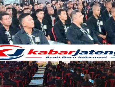 Peserta pengesahan warga baru pendekar tingkat I SH Terate Cabang Grobogan Pusat Madiun. Foto: istimewa Sriyadi/kabarjateng.id
