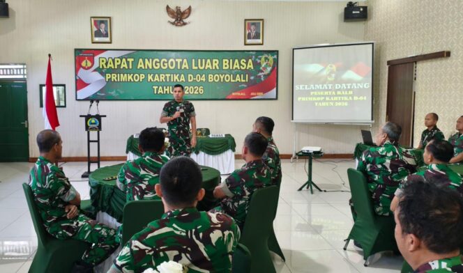 
					Dandim Boyolali Pimpin RALB Primkop Kartika D-04, Letda Inf Tri Atmoko Resmi Nahkodai Kepengurusan Baru