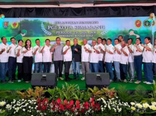 Prosesi pelantikan pengurus PGI Kota Semarang periode 2026-2030 di Semarang Royale Golf, Jumat (17-07-2026) malam.