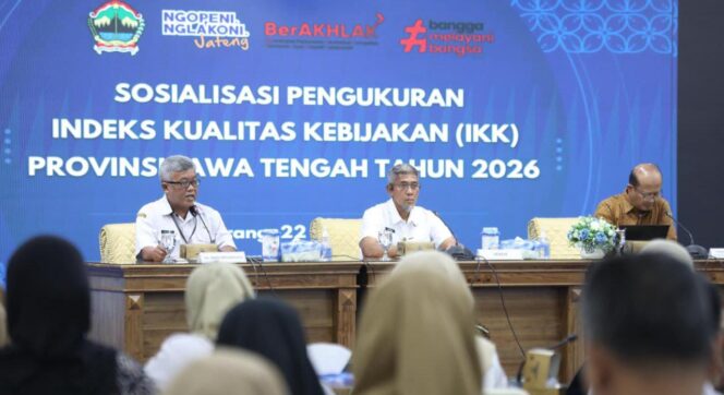 
					Indeks Kualitas Kebijakan Jawa Tengah Meningkat, Sekda Minta OPD Utamakan Dampak bagi Masyarakat