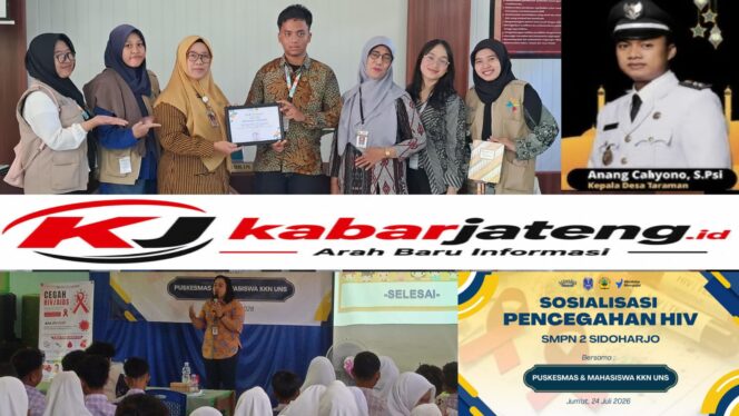 
					Mahasiswa KKN UNS Gandeng Puskesmas dan Pemdes Taraman Edukasi Pencegahan HIV/AIDS kepada Ratusan Pelajar SMPN 2 Sidoharjo