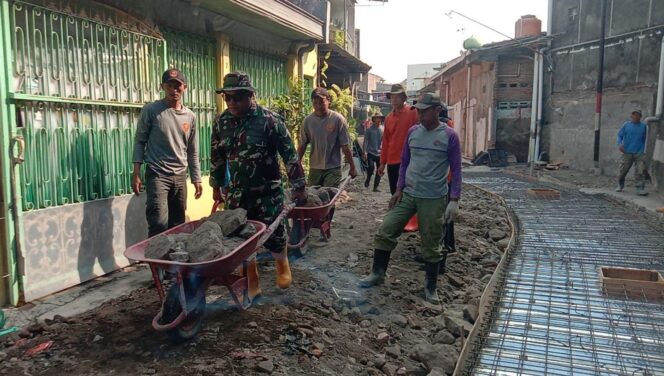 
					TMMD Sengkuyung Tahap III Kodim 0735/Surakarta Perkuat Budaya Gotong Royong Lewat Pembangunan Saluran Air