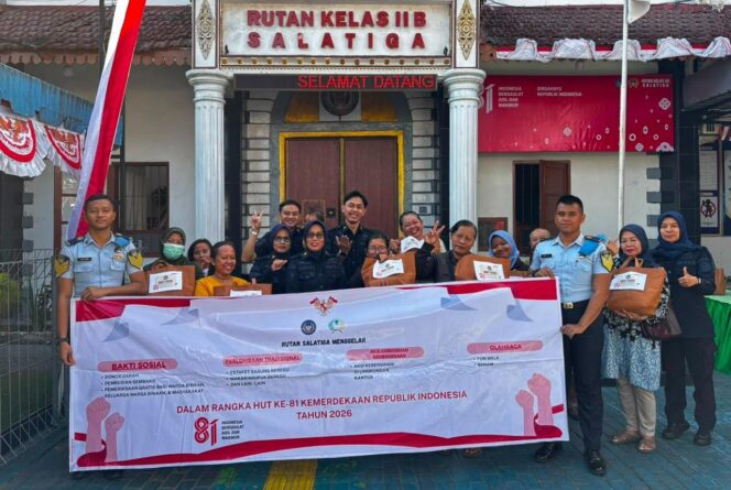 
					Sambut HUT Kemerdekaan RI Ke-81, Rutan Salatiga Salurkan Bantuan Sembako untuk Keluarga Warga Binaan