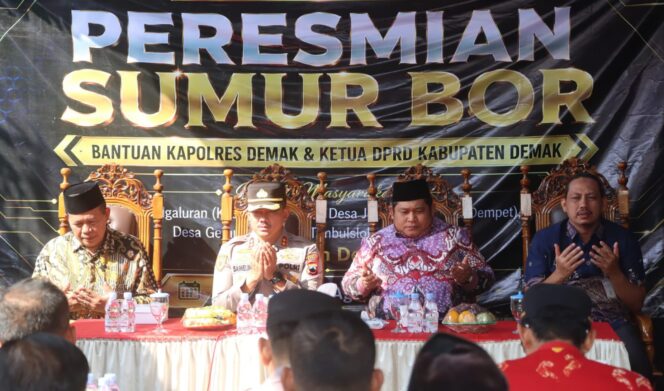 
					Polres Demak dan DPRD Resmikan Empat Sumur Bor untuk Atasi Kekeringan