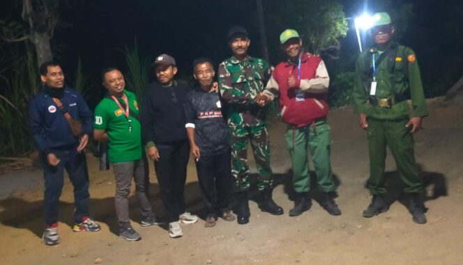 
					Jaga Situasi Tetap Kondusif, Koramil Kismantoro Patroli Bersama Linmas