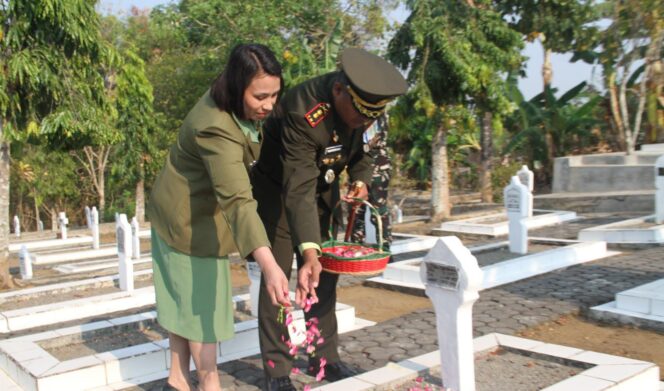 
					Dandim Wonogiri Pimpin Ziarah Nasional, Kenang Jasa Para Pahlawan Jelang HUT ke-81 TNI